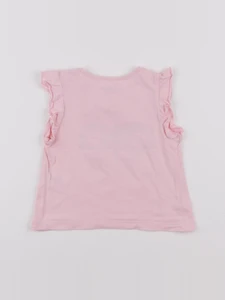 Vertbaudet - tee-shirt rose - 12 mois