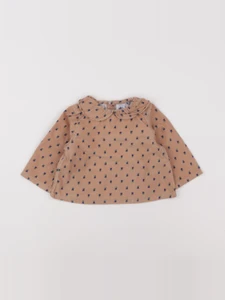 Petit Bateau - blouse marron - 6 mois