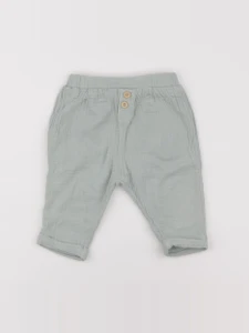 Vertbaudet - pantalon vert - 9 mois