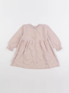 H&M - robe rose - 12/18 mois