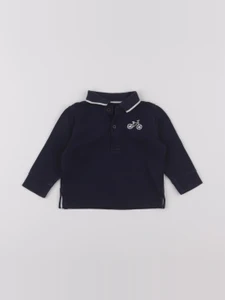 Boutchou - polo bleu - 6 mois