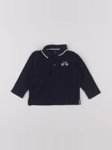 Boutchou - polo bleu - 9 mois