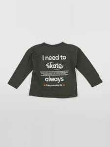Zara - tee-shirt imprimé au dos vert - 18/24 mois