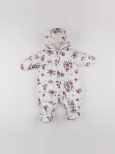 Petit Bateau - combi-pilote rose - 3 mois