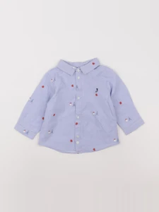 Jacadi - chemise bleu - 12 mois