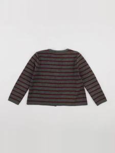 Le Minor - gilet gris, rouge - 8 ans