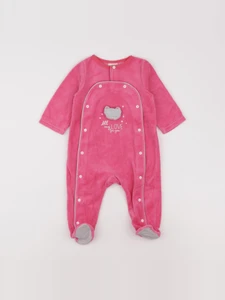 Tape à l'oeil - pyjama velours rose - 9 mois