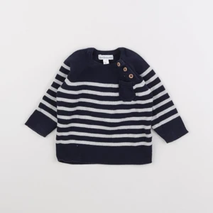 Vertbaudet - pull bleu - 6 mois