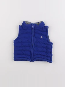 Petit Bateau - doudoune bleu - 6 mois