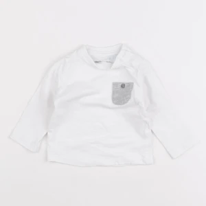 Vertbaudet - tee-shirt blanc - 3 mois