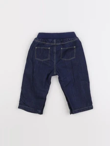 Petit Bateau - jegging doublé bleu - 6 mois