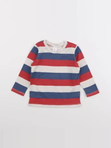 H&M - tee-shirt blanc, bleu, rouge - 6/9 mois