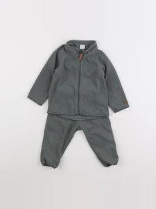 H&M - ensemble vert - 6/9 mois