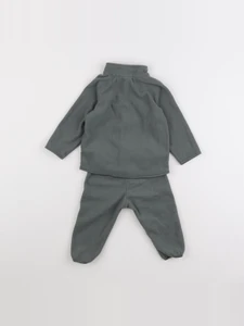 H&M - ensemble vert - 6/9 mois