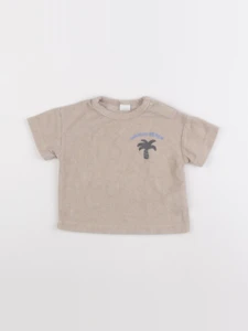 H&M - tee-shirt beige - 3/6 mois
