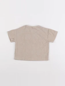 H&M - tee-shirt beige - 3/6 mois