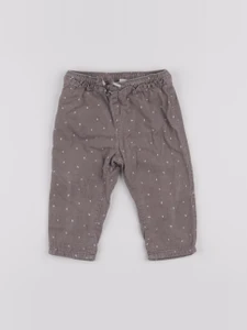 H&M - pantalon gris - 3/6 mois