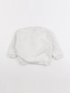 Zara - sweat blanc - 12/18 mois