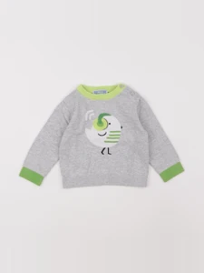 Jacadi - pull gris - 12 mois