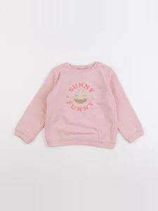 Vertbaudet - sweat rose - 4 ans
