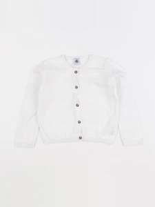 Petit Bateau - gilet blanc - 24 mois
