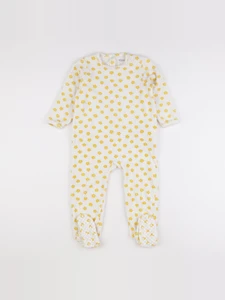Vertbaudet - pyjama velours blanc - 3 ans
