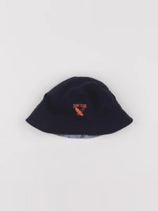 Vertbaudet - chapeau réversible bleu - 12/14 ans