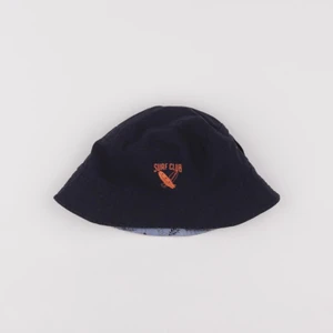 Vertbaudet - chapeau réversible bleu - 12/14 ans