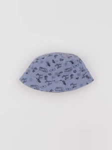 Vertbaudet - chapeau réversible bleu - 12/14 ans