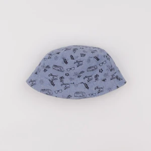 Vertbaudet - chapeau réversible bleu - 12/14 ans