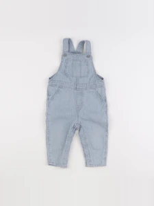 H&M - salopette bleu - 9/12 mois