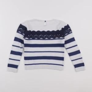 Vertbaudet - pull blanc - 6 ans