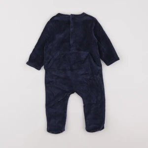 Vertbaudet - pyjama velours bleu - 6 mois