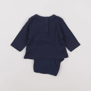 Vertbaudet - body tee-shirt bleu - 1 mois