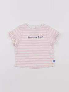 Cadet Rousselle - tee-shirt rose - 6 mois