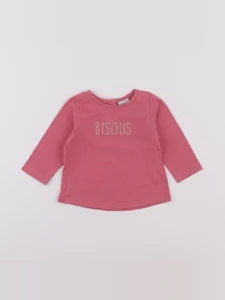 Tape à l'oeil - tee-shirt rose - 9 mois