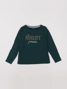 Vertbaudet - tee-shirt vert - 6 ans