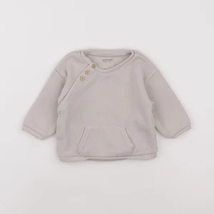 Vertbaudet - sweat beige - 9 mois