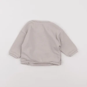 Vertbaudet - sweat beige - 9 mois