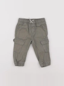 Vertbaudet - pantalon vert - 9 mois