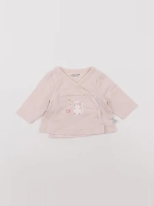 Vertbaudet - tee-shirt rose - 1 mois