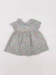 Jacadi - robe liberty vert - 6 mois