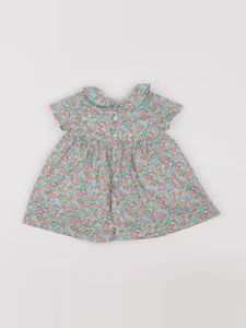 Jacadi - robe liberty vert - 6 mois