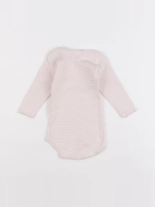 Petit Bateau - body rose, blanc - 6 mois