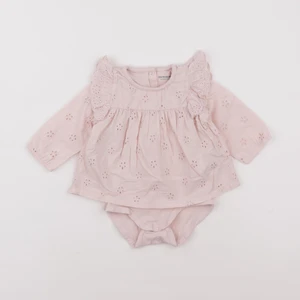 Vertbaudet - body blouse rose - 6 mois