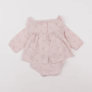 Vertbaudet - body blouse rose - 6 mois