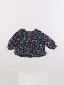IKKS - blouse bleu - 6 mois