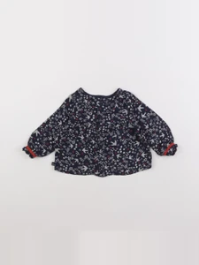 IKKS - blouse bleu - 6 mois