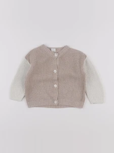 H&M - gilet marron, beige - 9/12 mois