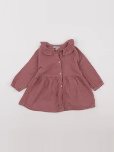 Vertbaudet - robe rose - 12 mois